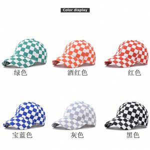 Casquette de baseball en coton, nouvelle, imprimée à carreaux, personnalisée, pour l'extérieur, style sport - Product Image 6