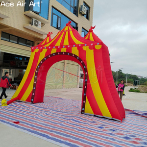 การตกแต่งซุ้มประตูคณะละครสัตว์ที่ทำให้พองได้ประตูทางเข้าขนาดยักษ์สู่สวนสนุกคาร์นิวัล - Product Image 4