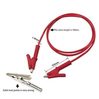 15Amp Alligator Clip Copper Conductor PVC Insulated Test Lead Set for Multimeter Probe