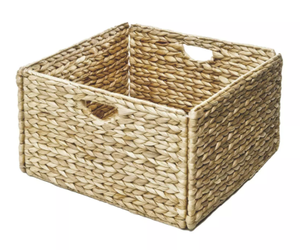 Water hyacinth <b>storage</b> collapsible <b>basket</b> with handle foldable made in Vietnam best price best design - Product Image 1