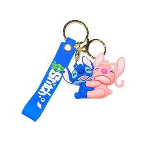 Mignon Anime PVC Figures 100 Styles de Point Porte-clés et Sac à Dos Charmes Silicone Voiture Porte-clés et Griffe Machine Cadeaux - Product Image 5