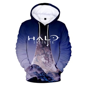 Logo personalizzato felpa con cappuccio stampata in 3D Pullover Oversize da uomo in poliestere lavata felpa a sublimazione Streetwear maschile - Product Image 4