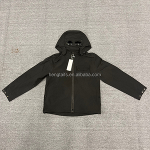 Giacca <span class=keywords><strong>da</strong></span> Uomo Funzionale Antivento e Impermeabile con <span class=keywords><strong>Design</strong></span> Multi-Tasca, Giacca con Cappuccio alla Moda per Attività all'Aperto - Product Image 4