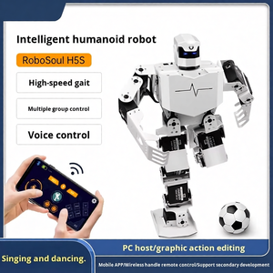 Robot humanoïde dansant H5S, bipède biomimétique à 16 servomoteurs, plus de 40 routines de danse prédéfinies, <span class=keywords><strong>programmation</strong></span> éducative intelligente - Product Image 5