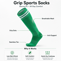 Chaussettes de football longues personnalisées pour jeunes avec coussinets en tissu éponge et design respirant pour enfants et adultes, chaussettes d'entraînement de football montantes jusqu'au genou