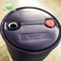 Fabricant de fûts en plastique bleus de 200 litres (55 gallons) avec couvercle fermé pour emballage chimique / Fût de 200 L / Baril de 200 L / Usine avec 60 ans d'expérience