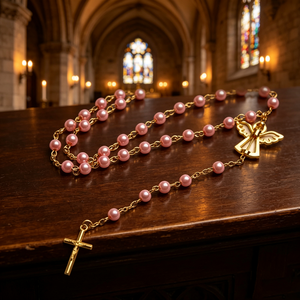 Accessoires de luxe élégants et magnifiques en acrylique coloré avec Saint Benoît pour la création de grands chapelets religieux catholiques - Product Image 3