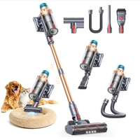 Aspirateur sans fil mural SMOTURE, autoportant, 55KPA, 650W, 70 minutes d'autonomie, avec brosse motorisée pour lit