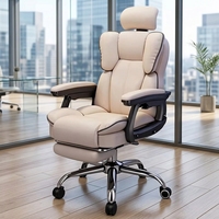 Chaise de bureau ergonomique pour jeux sur ordinateur avec matériau PVC, accoudoirs inclinables et réglables en hauteur pour un confort prolongé