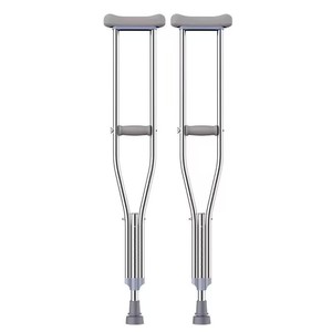 Béquilles axillaires en acier inoxydable réglables pour le soutien de la mobilité - Product Image 5