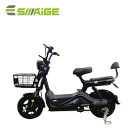 Moto électrique portable certifiée CEE avec siège arrière pour enfants, vélo électrique simple