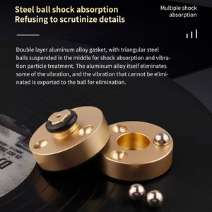 Pieds de fixation <span class=keywords><strong>pour</strong></span> enceintes de haute qualité – Accessoires audio et vidéo – Or, Argent, Noir – Durables et Stables <span class=keywords><strong>pour</strong></span> Enceintes Hi-Fi - Product Image 4