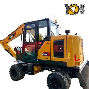 Equipo de Excavación Móvil Flexible SANY SY75W Excavadora de Ruedas de 7.5 Toneladas - Product Image 3