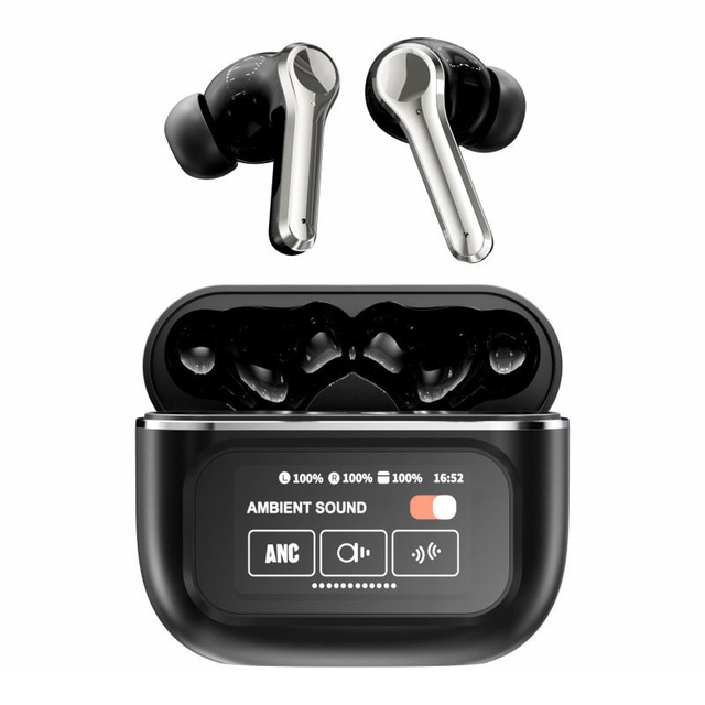 New Trend In-Ear TWS YX30 Earbuds BT 5.4 JL Chipset ENC ANC Touch Screen LED Battery IPX5 Waterproof 41-50ms Delay Gaming