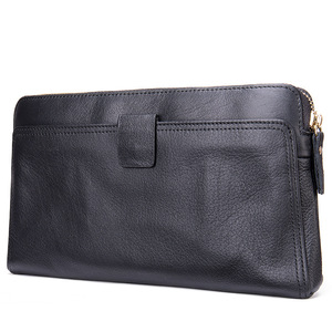 Nueva Cartera de Cuero de Lujo para Hombre, Bolsos de Mano de Piel de Vaca para Hombre, Monedero de Gran Capacidad y Tarjetero, Sacoche Homme - Product Image 6
