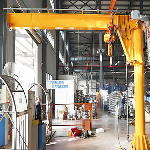 Derek Jib lengan Putar 360 ° kendali jarak jauh 250Kg 500Kg 1000kg 2000kg 3000kg derek kantilever dengan kerekan listrik - Product Image 3