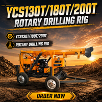 Machine de forage rotative motorisée automatique pour puits d'eau YCS-130T/180T/200T, équipement de forage de puits, outils de terrassement