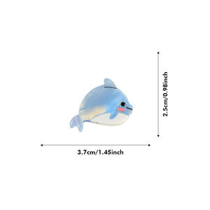 ビーチオーシャンスタイルミニかわいい髪爪ヘアアクセサリーセルロースアセテート髪爪ヘアヘアヘアピンヘッドウェア女の子のための爪クリップ - Product Image 5