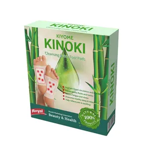 חדש במבוק תמצית Kiyome רעלי Kinoki ניקוי Detox כריות כף רגל גוף רעלים רגליים הרזיה צמחים טיהור דבק חם רגל לעיסוי