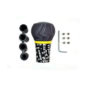 Tiypeor 8.5cm Ultra Graffiti universale Drift Multicolor leva in velluto alluminio pomello del cambio JDM Racing camoscio in pelle scamosciata - Product Image 6