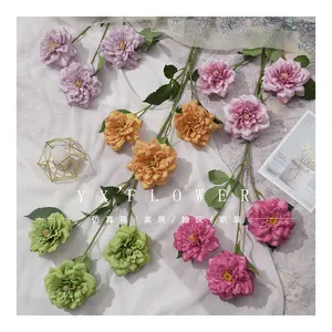 Single elegant rose Chennai flower wedding hall decoration artificial flowers hotel welcome silk flower wholesale