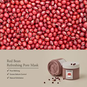 Masque facial hydratant et exfoliant coréen en gros pour éliminer les peaux mortes, nettoyer en profondeur et rafraîchir les pores à la fève rouge - Product Image 2