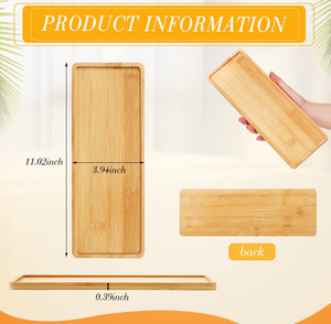 Tùy chỉnh khay tre cho bánh mì trái cây Sushi món tráng miệng lưu trữ và hiển thị bộ đồ ăn cho phòng khách hoặc bàn sử dụng - Product Image 4