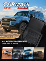 Vente chaude 3D TPE Accessoires De Voiture Tapis De Voiture Étanche Antidérapant Auto Tapis De Sol pour Toyota Prado 6 Seat 2024