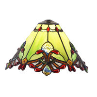 Abat-jour en verre teinté minimaliste de 13 pouces, design vintage avec oiseaux, 2700K, blanc chaud doux, installation facile pour lustres et lampes de table