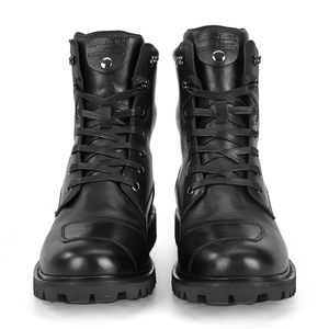 F1 Venta al por mayor Botas de cuero vintage Cuero genuino Protectores de tobillo al aire libre Botas de motocicleta Hombres Zapatos de montar en motocicleta - Product Image 2
