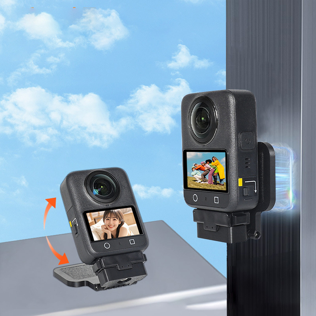 Takenoken Sports Action Camera Accessories Desktop Stand and Quick Release Magnetic Mount Adapter for D JI OSMO 360 Shooting