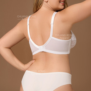 Soutien-gorge grande taille transfrontalier Europe-Amérique pour femme ronde, avec armatures, pour <span class=keywords><strong>poitrine</strong></span> généreuse, effet de rassemblement discret, anti-affaissement, uni - Product Image 2