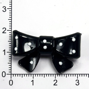 Sweet Polka Dot Heart Bow DIY Jewelry Accessories Plastic Resin Hair <b>Clips</b> Valentine'S Day Decorations - Product Image 4