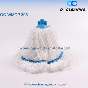 Tête de balai serpillière en coton réutilisable O-Cleaning, tête de balai absorbante pour le nettoyage des sols humides/séchés, remplacement pour le personnel d'entretien - Product Image 5