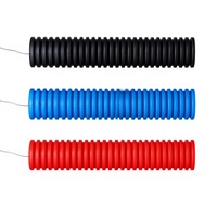 Tube de conduit électrique en PVC flexible corrugué fermé de 1-1/4 pouce, ignifuge, pour la protection des câbles