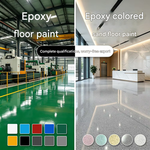 สีทาพื้นซีเมนต์ผสมทรายสีอะคริลิคเรซิ่นอีพ็อกซี่สูตรน้ำ โรงงานเซิ่งโจว รุ่น D-017 แบบทาและขูด - Product Image 4