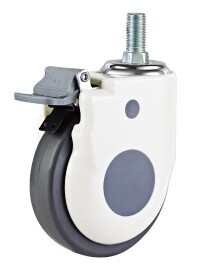 Kunststoff-Dreh platte Gewindes tiel Medical Castor Hospital Bed <span class=keywords><strong>Caster</strong></span> <span class=keywords><strong>Wheel</strong></span> - Product Image 4