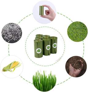 Bolsas de basura compostables ecológicas para perros, dispensador de bolsas de excrementos biodegradables, tela hecha a mano, personalizada para gatos, tratamiento de animales - Product Image 5