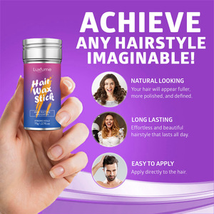 Luxfume Stick de <span class=keywords><strong>cire</strong></span> capillaire végane non gras, format voyage, pour dompter les mèches rebelles et les baby hairs - Product Image 3