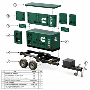 Generador Diésel Super Insonorizado de 100kw 120kw 150kw 150kva 200kw 200kva con Motor Cummins Weichai Yuchai Aoling - Product Image 2