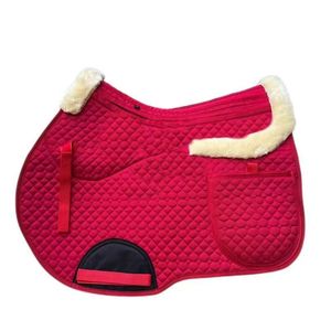Cojín de sillín integral a prueba de lana para entrenamiento de caballos Cojín de <span class=keywords><strong>raza</strong></span> transpirable Cajón de sudor Equipo de cría de animales - Product Image 1