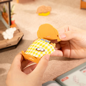 Robotime Rolife 3D Puzzles en bois DG169 Kit <span class=keywords><strong>de</strong></span> modèle <span class=keywords><strong>de</strong></span> villa confortable pour chiot DIY Miniature House Handmade Wood Crafts - Product Image 5