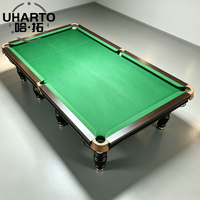 Table de billard russe pleine grandeur de 12 pieds avec surface en marbre pour les divertissements des clubs