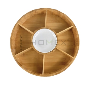 Bandeja giratoria para aperitivos, bandeja de cerámica para comida - Product Image 2