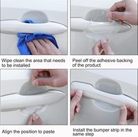 Film de protection transparent universel invisible pour poignée de porte de voiture, film de protection de peinture, à utiliser pour les autocollants de protection de la coupelle de la poignée de porte de voiture