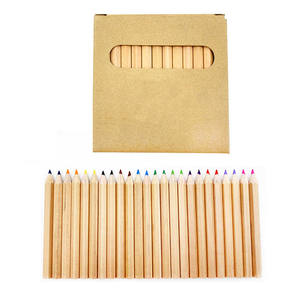 Ensemble de crayons de couleur miniatures en bois naturel, personnalisé, 6 couleurs, crayons de couleur hexagonaux HB pour enfants - Product Image 2