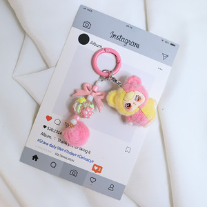 Nuevo Llavero de Peluche 3D con Diseño de Dibujos Animados, Colgante para Bolsa, Moderno y Kawaii, Muñeca Pequeña de Niña, Llavero de Animal - Product Image 3