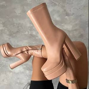 <span class=keywords><strong>2026</strong></span> חדש של נשים סתיו וחורף נשים גדולות אופנה מגפי רוכסן - Product Image 5