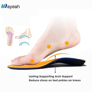 Chân phẳng vòm hỗ trợ đi bộ Chạy bên trong đế lót dụng cụ chỉnh hình màu cam Giày chèn - Product Image 3