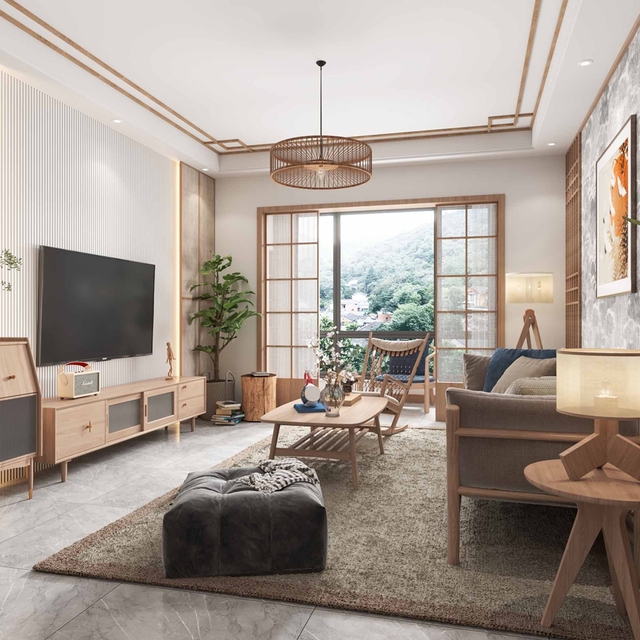 Japanese Inspired Wood Cabinetry Custom Measurements Whole House Solutions Simple & Practical Living Room Furniture